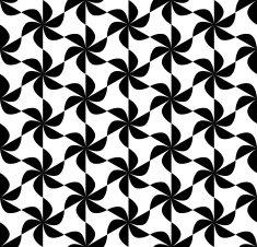 Black and white geometric seamless pattern N13