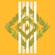 Vector pattern of leaves N17