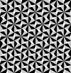 Black and white geometric seamless pattern N14