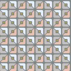 Seamless pattern geometric squares pink grey halves background
