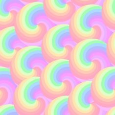 Seamless pattern with colorful spirals