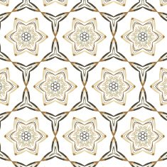 Abstract geometric pattern American vintage style