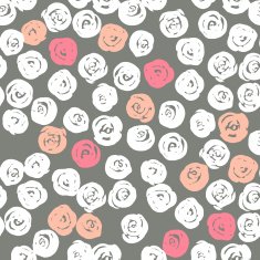 floral background with roses seamless vector illustration for your design