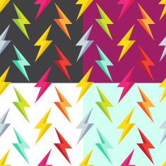 seamless pattern with lightning N2