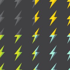 seamless pattern with lightning N3