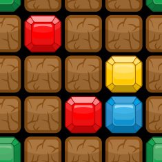 Stones and jewels seamless pattern Diamonds in ground Gaming N2