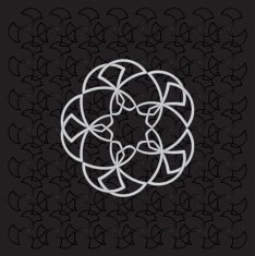 Background of geometry flowers