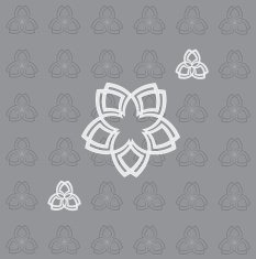 Background of geometry flowers N2