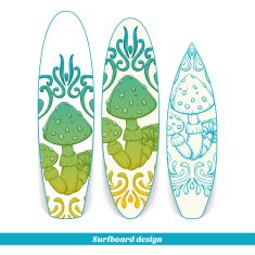 Surfboard Design Abstract Mushroom One N2