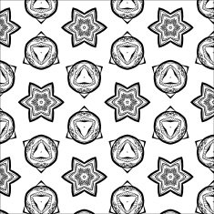 Primitive simple grey retro seamless pattern N14