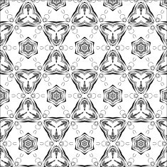 Primitive simple grey retro seamless pattern N18