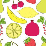 Berries and fruits pattern