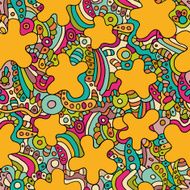 Psychedelic seamless abstract texture