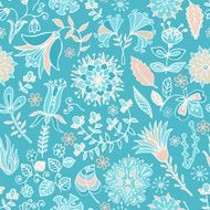 Vector seamless flowers pattern N8