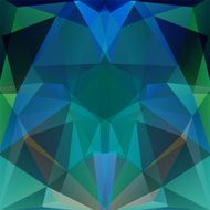 abstract background consisting of triangles blue green colors