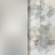 abstract background consisting of gray triangles and matt glass N3