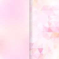 abstract background consisting of pink white triangles and matt glass N2