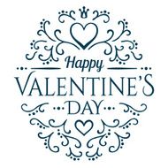 Will you be my Valentine with floral ornament N2