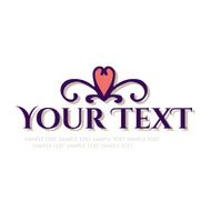 Calligraphic design element vintage pattern N4