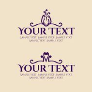 Calligraphic design element vintage pattern N11