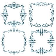 Calligraphic design element vintage pattern N12