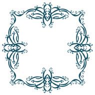 Calligraphic design element vintage pattern N14