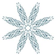 Calligraphic design element vintage pattern N17