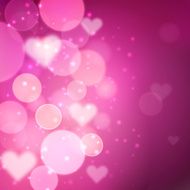heart bokeh background