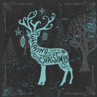 Vintage Christmas Background N10