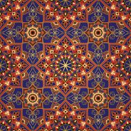 Colorful template with gold contours
