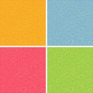 irregular concentric circles pattern set in different colors N2