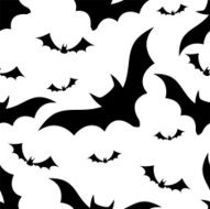 Halloween bats seamless pattern N2