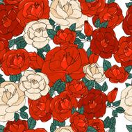 Seamless pattern with roses N69