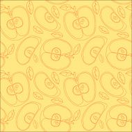Colorful backgound with vector seamless apples N10