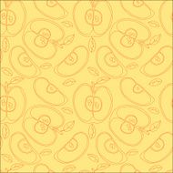 Colorful backgound with vector seamless apples N16