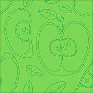 Colorful backgound with vector seamless apples N27