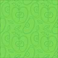 Colorful backgound with vector seamless apples N28