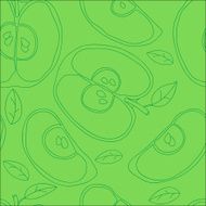 Colorful backgound with vector seamless apples N29