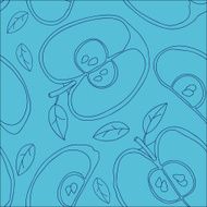 Colorful backgound with vector seamless apples N31