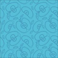 Colorful backgound with vector seamless apples N32