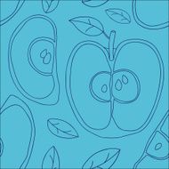 Colorful backgound with vector seamless apples N33