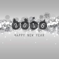 New Year Card Background - 2016 N17