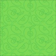 Colorful backgound with vector seamless apples N37