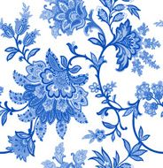 Seamless Pattern with floral ornament N46