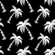 Seamless pattern palm trees N4