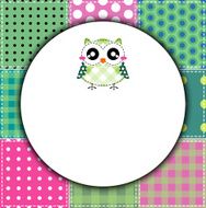 Background with cute owl