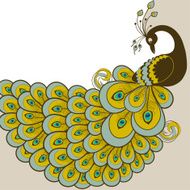 Peacock card N6