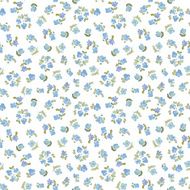 watercolor flowers cute seamless pattern vector illustration