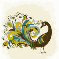 Abstract beautiful peacock N3