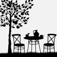 Outside cafe